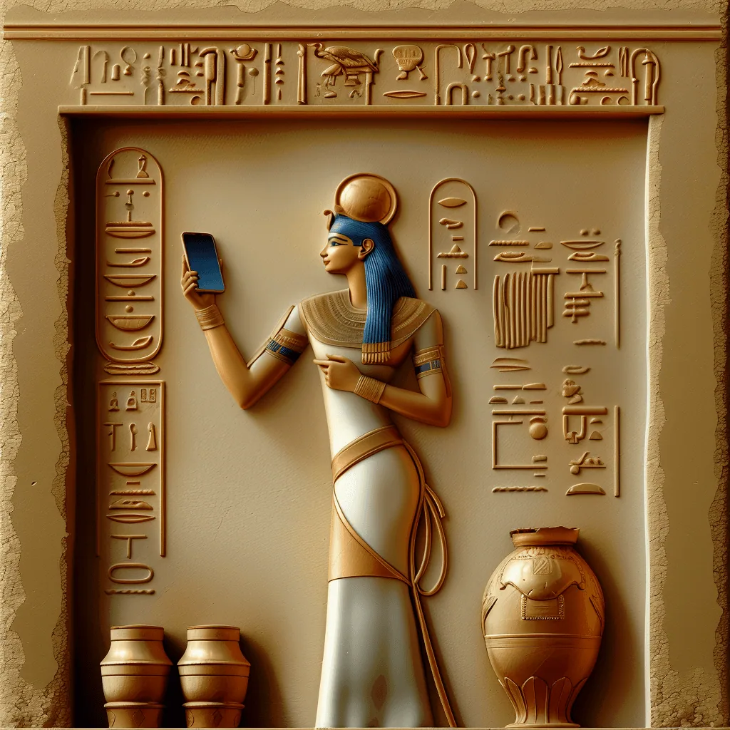 Assistenza e miglioramento visibilità locale su Google My Business. Primo piano di una mercante egizia mentre legge i nuovi risultati ottenuti dall'ottimizzazione della visibilità locale con Google My Business.