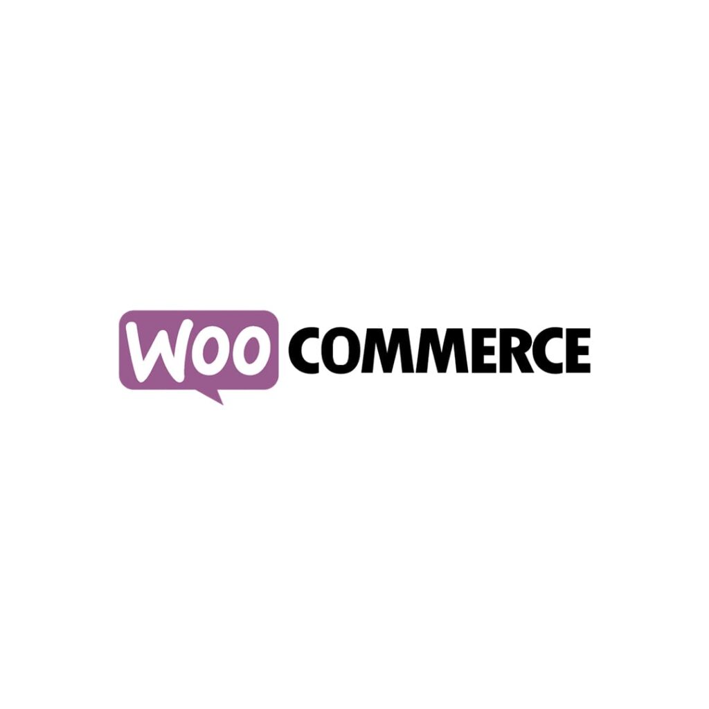 Creazione e-commerce con WooCommerce. Logo ufficiale di WooCommerce, plugin per la realizzazione di e-commerce con WordPress
