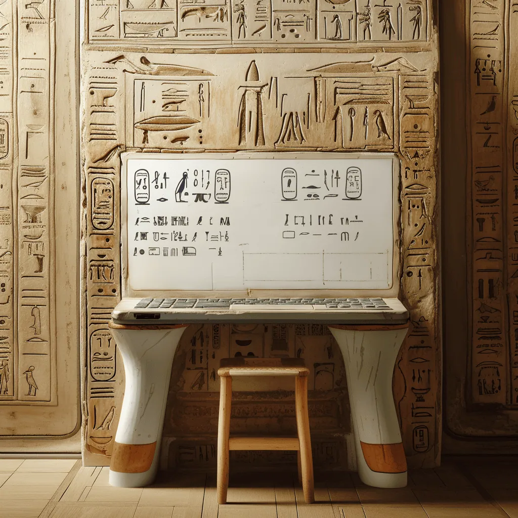 Ottimizzazione testi SEO per sito web. Primo piano di un antico laptop raffigurante un testo ottimizzato per il motore di ricerca.